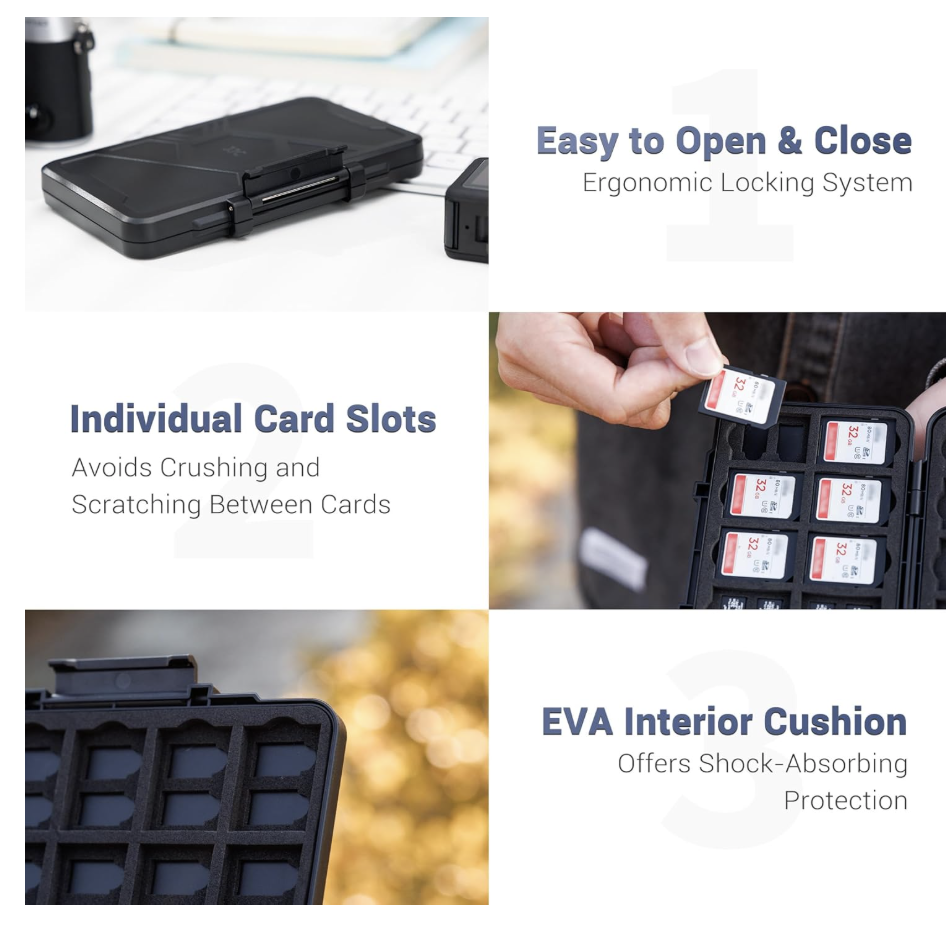 Memory Card Case JJC For SD Card And Micro SD