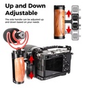 Camera Cage Left /Right Side Handle for  Camera Wooden Handle