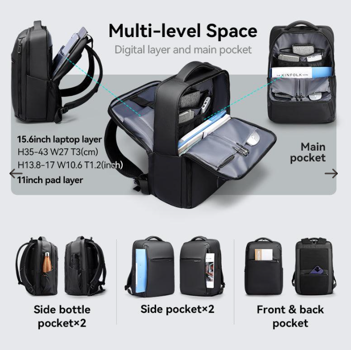 Mark Ryden VenturePro: Large Capacity Business Travel Backpack 23L