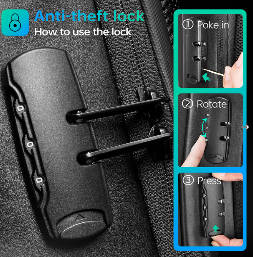 Mark Ryden ODYSSEY: Business Micro & USB Charging Laptop Backpack with Anti-theft TSA Lock