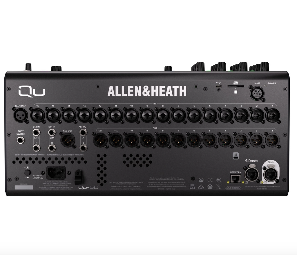 Allen & Heath Qu-5 Compact 38-in, 24-out 96kHz rackmount digital mixer