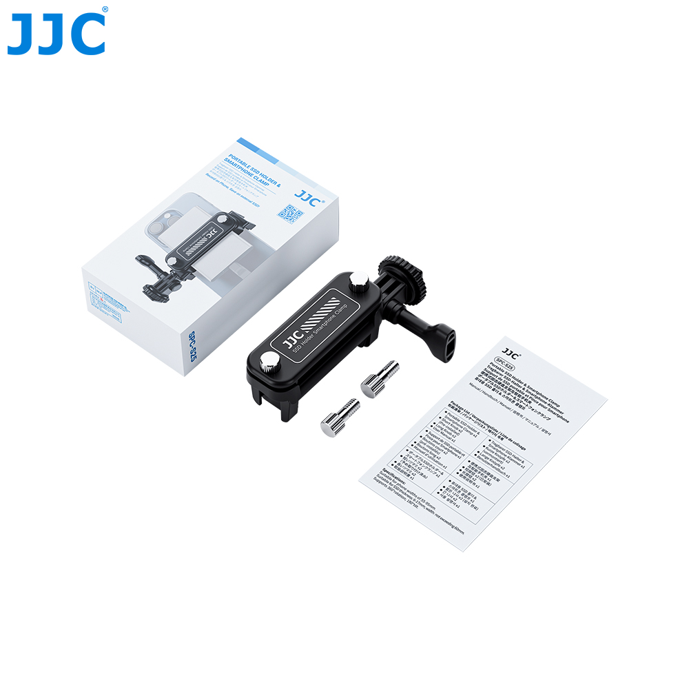 Portable SSD Holder & Smartphone Clamp