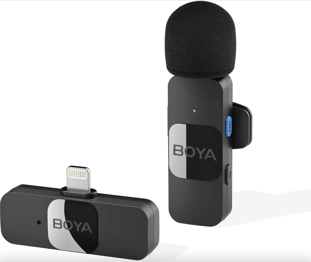 BOYA BY-V1 Professional 2.4GHz Wireless Lavalier Microphone System
