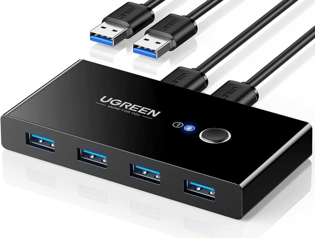 UGREEN 30768 - 2 In 4 Out USB 3.0 Sharing Switch Box