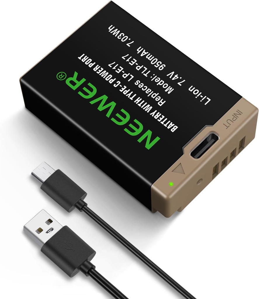 NEEWER 950mAh LP-E17 Replacement Camera Battery 10103384