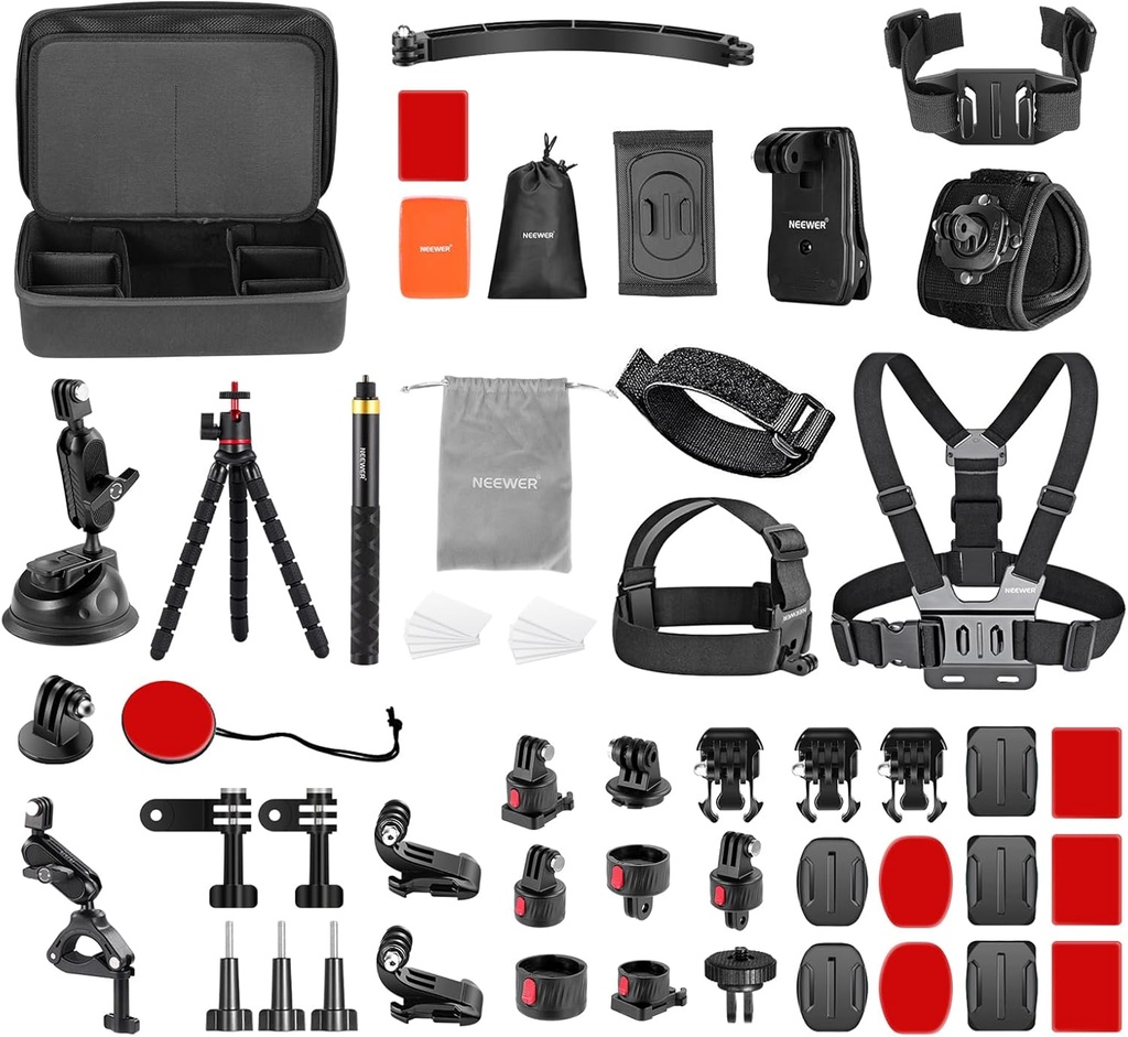 NEEWER 65 in 1 Action Camera Accessory Kit 10102834