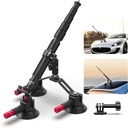 NEEWER Triple Suction Cup Car Mount Kit with 2in1 Extension Pole/Selfie Stick 10103631
