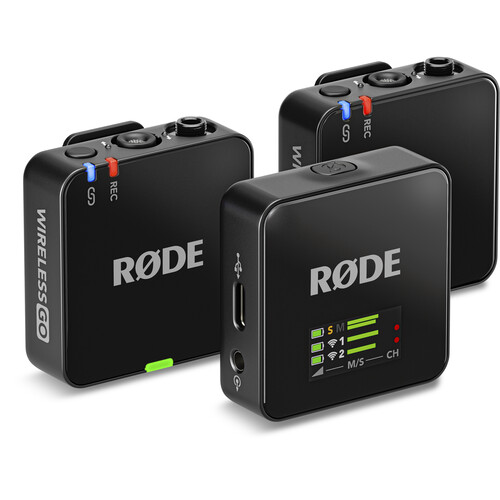 RODE Wireless GO III (Gen 3) 2-Person Compact Digital Wireless Microphone System/Recorder (2.4 GHz, Black) wigo