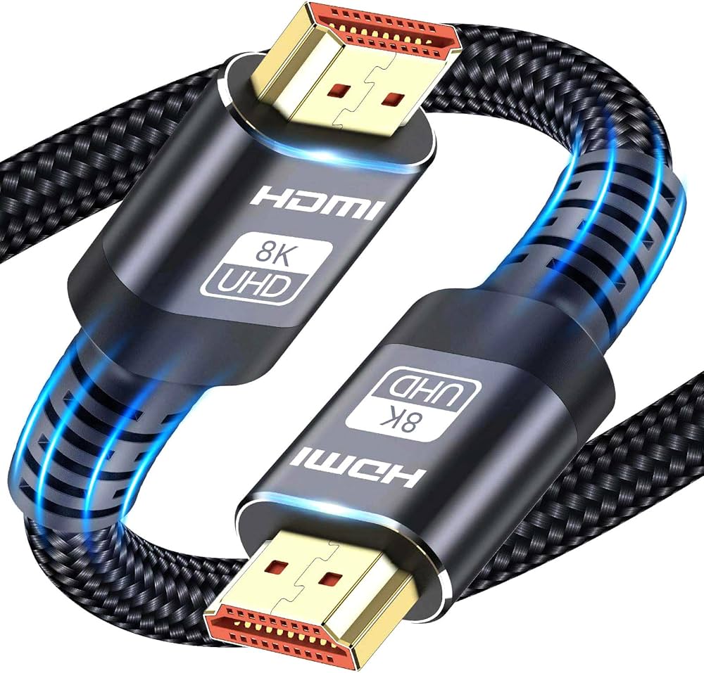 كابل HDMI بدقة 8K إصدار 2.1 (بطول 45 متر)