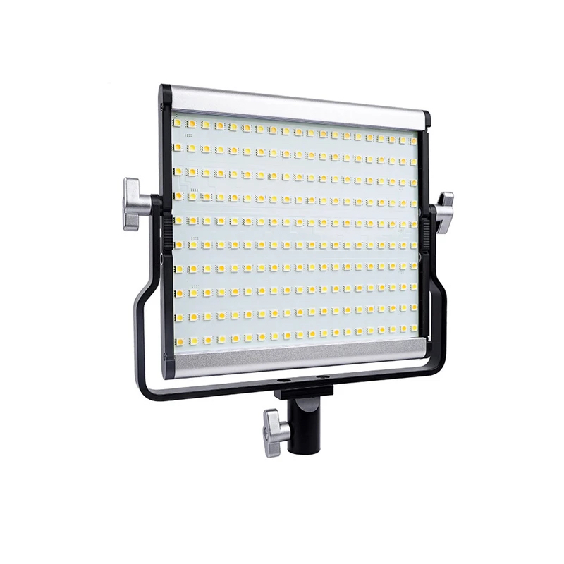 بولوز PU5220 إضاءة فيديو استوديو LED بقوة 15 واط، 1650 لومن، 200 مصباح LED، حرارة لون قابلة للتعديل 3200-5600 كلفن مع تعتيم.
