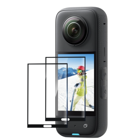 Puluz PU822T لعدسة Insta360 X3 – زجاج حماية منحني شفاف (9H 2.5D)