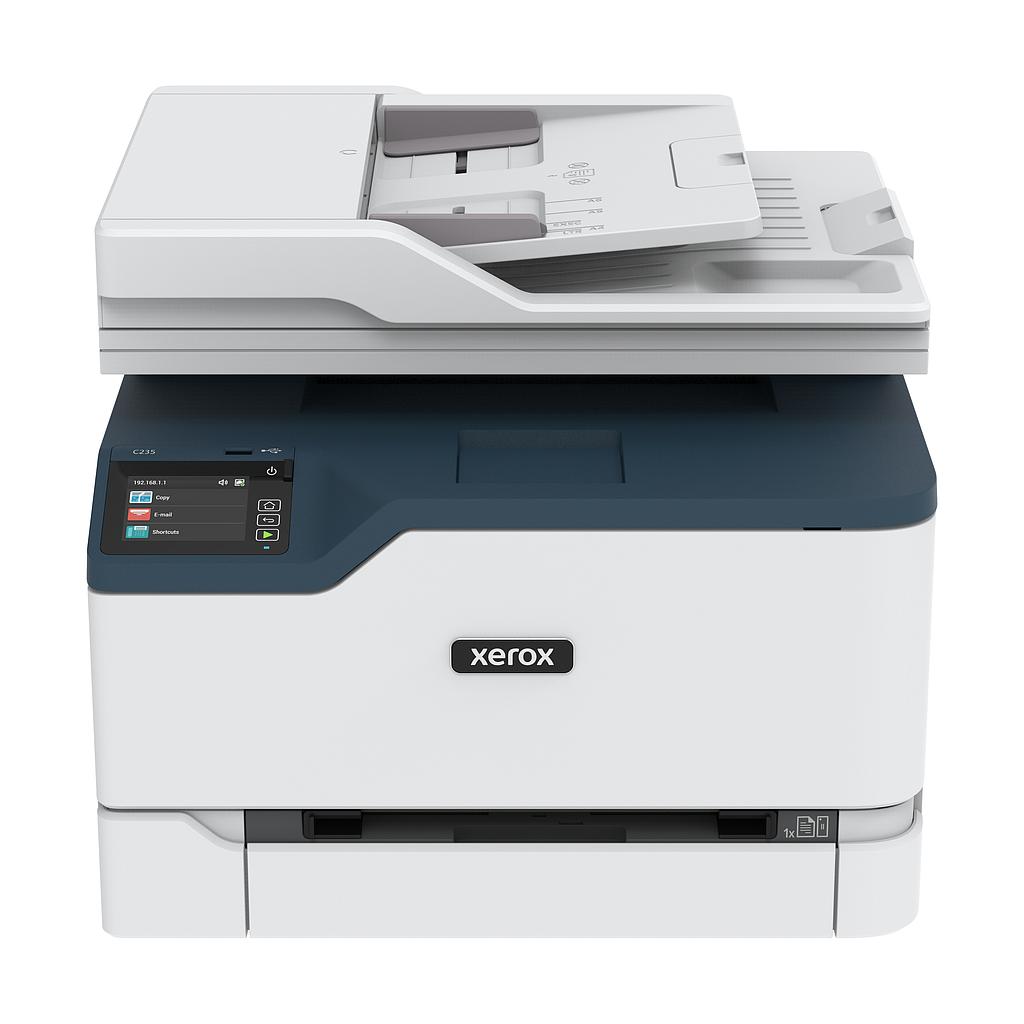 طابعة Xerox C235 ليزر ملونة متعددة الوظائف (طباعة، نسخ، مسح ضوئي، فاكس، Wi-Fi)