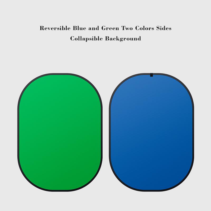 خلفية محمولة 2 في 1 Chroma 150×200 سم (أزرق & أخضر)