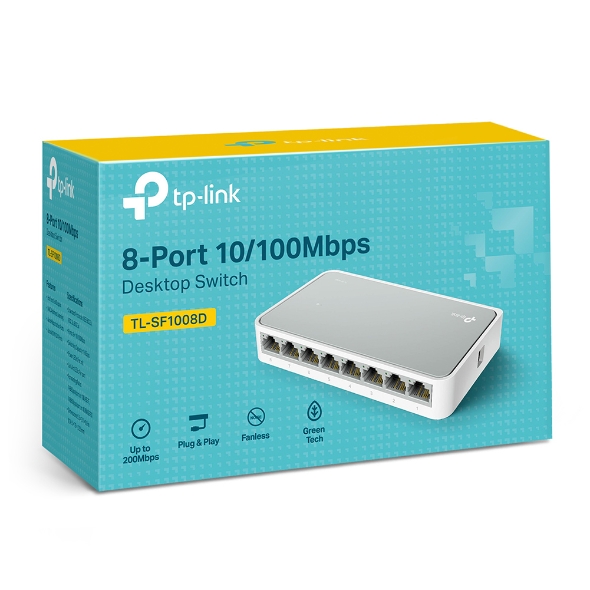 TP-Link TL-SF1008D Fast Ethernet Switch – 8-Port