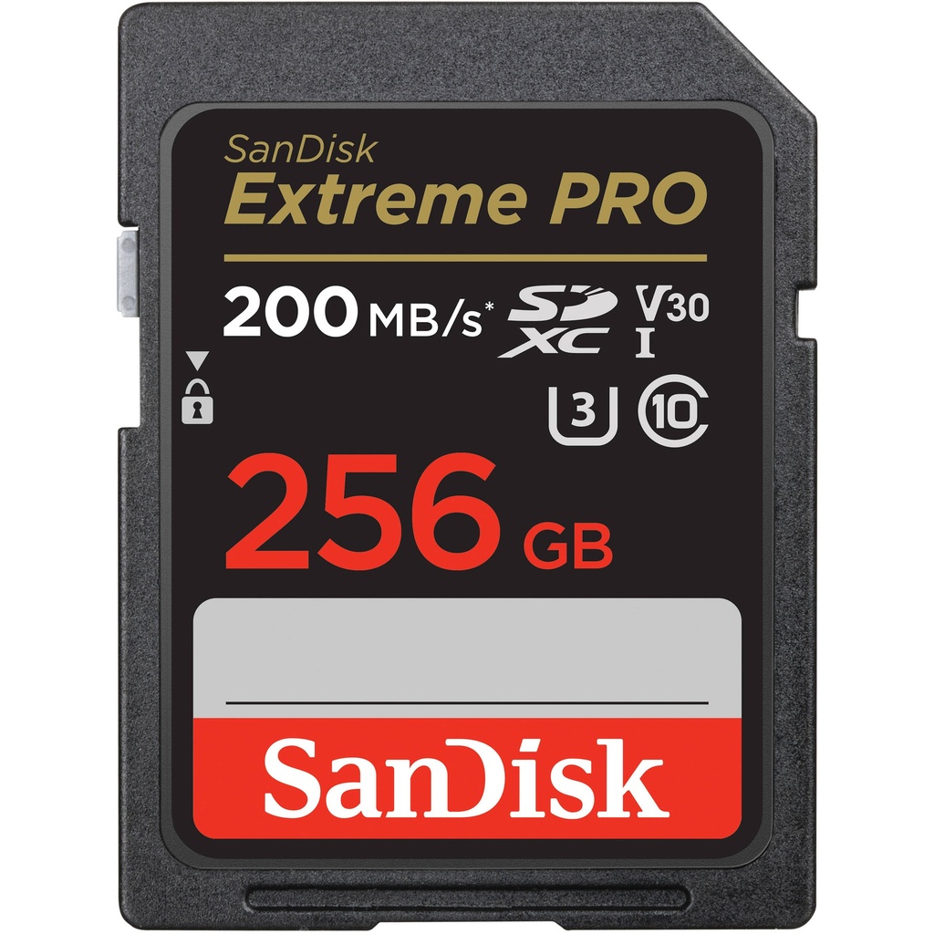 بطاقة ذاكرة SanDisk Extreme Pro SDXC ‎256‎ جيجابايت ‎UHS-I‎ بسرعة ‎200MB/s‎