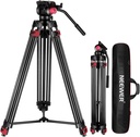 NEEWER 79”/200cm Video Tripod, Heavy Duty Aluminum Alloy Camera Tripod Stand, Load Up to 8kg (10100651).