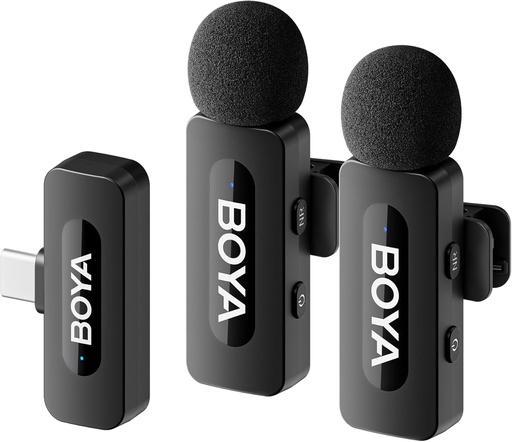 BOYA BY-V20 Ultracompact 2-Person Wireless Microphone System