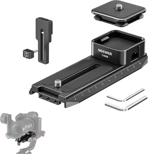 نظام تحرير سريع من نوع Arca من NEEWER للـ Gimbals المحمولة باليد – حمولة قصوى 10 كجم، الطراز CA026