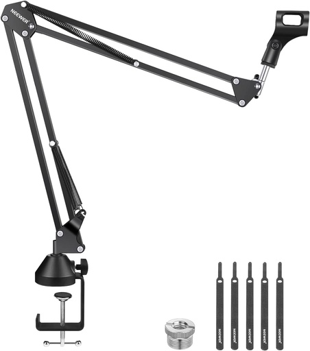 NEEWER Microphone Arm Stand, Suspension Boom Scissor Mic Arm Stand 21000030