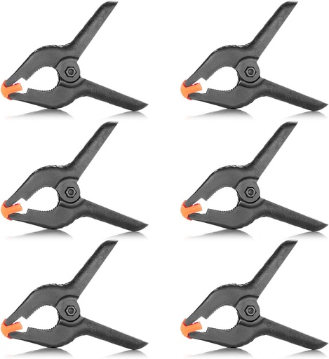 نيور مجموعة مكونة من 6 مشابك زنبركية قوية لتثبيت قماش الموسلين – الطول: 4.5 بوصة / 11.4 سم رقم المنتج: 10076001