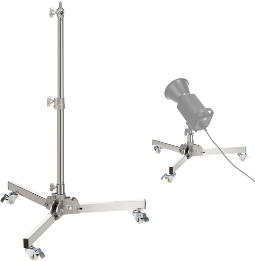 NEEWER Heavy Duty Light Stand with Casters, Max Height 98cm 10103529