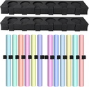 2 Sets Seamless Paper Storage Clip Photo Backdrop Storage Rack 33 x 3 x 6 Inches Wall Mount Backdrop Holder Paper