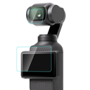 Puluz PU950T واقي عدسة وزجاج مقسّى بدرجة صلابة 9H مع فيلم شاشة 2.5D عالي الوضوح لـ DJI OSMO Pocket (شفاف).