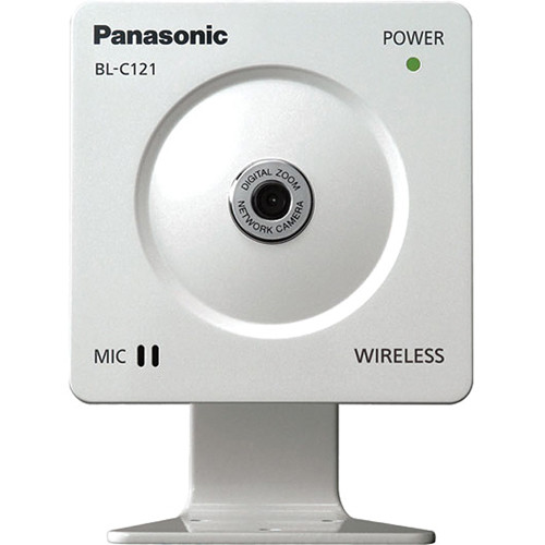 كاميرا شبكة لاسلكية Panasonic BL-C121 مزوّدة بميكروفون مدمج.