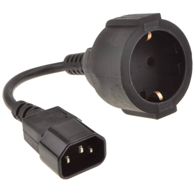 Power Adapter Cable IEC C14 to 3Pin