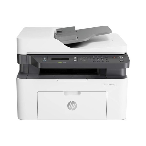طابعة HP LaserJet Pro MFP 137fnw متعددة الوظائف (طباعة، نسخ، مسح ضوئي، فاكس، Wi-Fi)