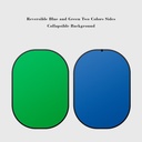 خلفية محمولة 2 في 1 Chroma 150×200 سم (أزرق & أخضر)