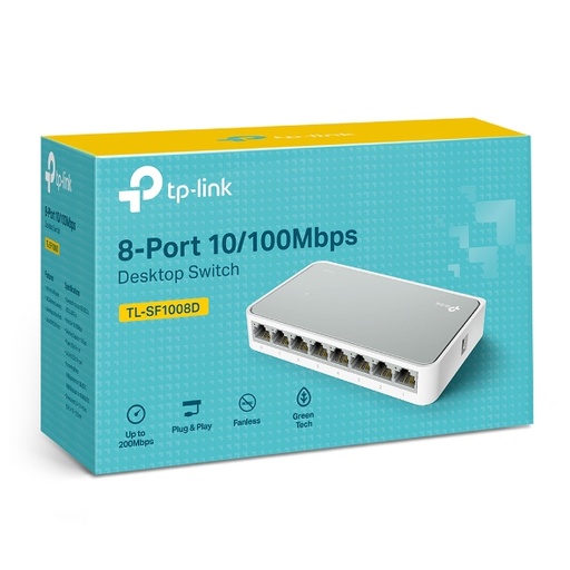 TP-Link TL-SF1008D Fast Ethernet Switch – 8-Port