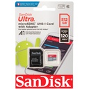 بطاقة ذاكرة SanDisk Ultra MicroSDXC ‎512‎ جيجابايت ‎UHS-I / A1 / Class 10‎ بسرعة ‎100MB/s‎