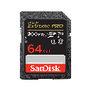 بطاقة ذاكرة SanDisk Extreme Pro ‎64‎ جيجابايت ‎200MB/s‎ ‎SDHC™ / SDXC™ UHS-I‎