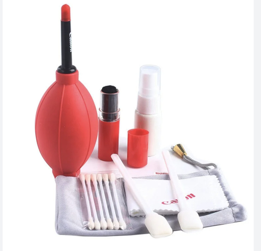 مجموعة تنظيف 7 في 1 للكاميرات DSLR تشمل فرشاة، قطعة قماش، منفاخ غبار