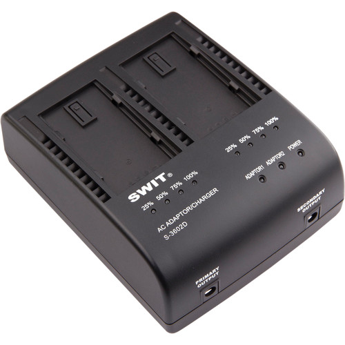 DUAL CHARGER S-3602D 2-CH Panasonic VW-VBD & CGA Series Charger and Adaptor