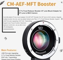 محول باناسونيك أوليمبوس إلى عدسة كانون مع محول M4/3 CM-AEF-MFT Booster