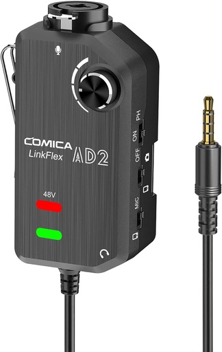 Comica Microphone SINGLE-CHANNEL AUDIO MIXER FOR CAMERA AND SMARTPHONE  LINKFLEX-AD2