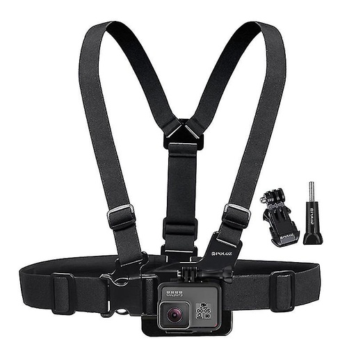 Puluz PU905 PU26 Chest Strap Kit for GoPro & Cell Phone Chest Mount, Adjustable Body Mount Belt for POV/VLOG